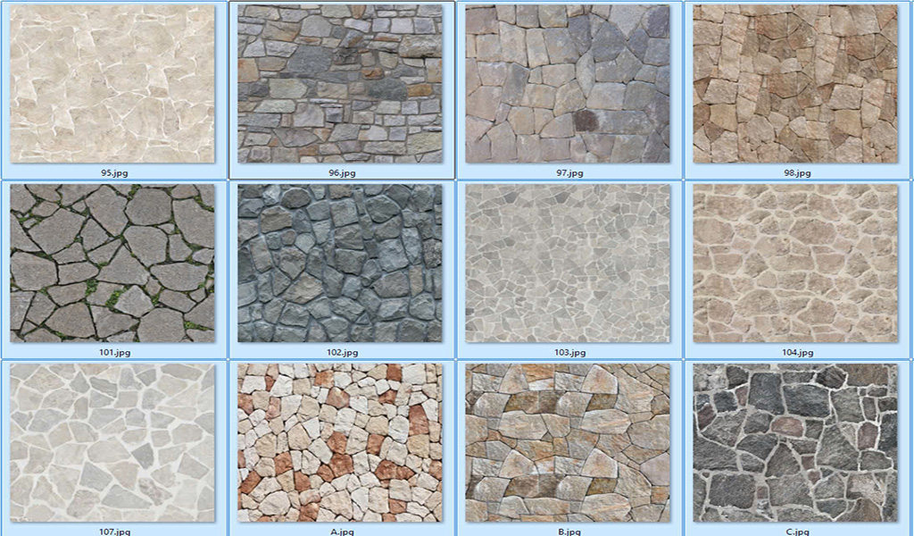 100 MAP ĐÁ KÈ TƯỜNG